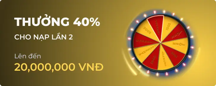 Thưởng nạp lại 40% ph88